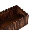 40" x 16" x 12" Raised Planter Box Garden Scalloped Edge Wooden