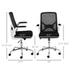 High Back Executive Office Mesh Chair With Folding Backrest Ergonomic Design & Easy Adjustable Height Black