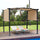 8' x 10' Retractable Pergola Canopy Steel Frame Polyester Fabric Gazebo with Top Cover,Retractable Canopy Shade Awning