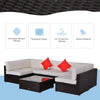 9 Piece Patio Furniture Sets, Wicker Sectional Sofa Sets Outdoor Rattan Conversation Sets with Tea Table and Loungers for Garden