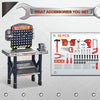 55 PCS Kids Workbench Tool Workshop w/ Shelf Storage Box for 3-6 Years Old