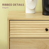 Buffet Cabinet, Accent Coffee Bar Cabinet, Kitchen Sideboard with 2 Ribbed Storage Drawers