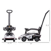 2-IN-1 Ride On Push Car, Essenza SCV12 Licensed Toddler Sliding Car, Walker Push-Along with Horn Engine Sound and Steering Wheel, Manual, White
