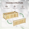 28'' x 12'' Foldable Raised Garden Bed, Elevated Planter Box, Wooden Planting Bed for Backyard, Patio to Grow Vegetables, Herbs, and Flowers