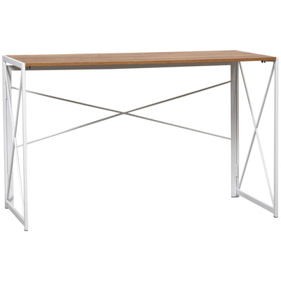 Folding Computer Writing Desk with Metal Frame for Home Office , 47.25