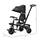 4 in 1 Adjustable Baby Tricycle Stroller w/ Removable Handle, Brake, Cover, Black