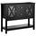 Modern Sideboard Buffet with Glass Door, Buffet Cabinet with Adjustable Shelves, 2 Drawers and Open Shelf for Dining Room, Buffet Table, Black