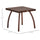 Rattan Wicker Side Table, End Table with All-Weather Material for Outdoor, Garden, Balcony, or Backyard, Brown