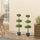 Set of 2 3.5ft(43.25") Artificial Ball Boxwood Topiary Trees in Pot, Indoor Outdoor Fake Plants for Home Office Living Room Decor