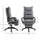 360° Swivel Office Chair Adjustable Height Recliner with Retractable Footrest Home Office