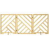 Extra Wide Wooden Freestanding Dog Gate, Foldable Pet Gates for Dogs, 24 inch 3 Panels, Dog Gates for The House, Doorway, Stairs, Natural