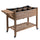 49'' x 21'' x 34'' Raised Garden Bed w/ 8 Grow Grids, Outdoor Wood Plant Stand w/ Storage Shelf and Lockable Wheels for Vegetable Flower Her