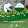 69'' x 36'' Metal Raised Garden Bed, DIY Large Steel Planter Box, No Bottom w/ A Pairs of Glove for Backyard, Patio, Green