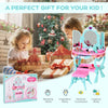 32 PCS Kids Vanity Dressing Table Play Set w/ Magic Princess Mirror, Light & Music