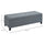 49" Large Tufted Linen Fabric Ottoman Storage Bench With Soft Close Top for Living Room, Entryway, or Bedroom, Light Grey