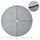 2" T x 5' W Round Folding Portable Pole Dance Crash Mat - Light Grey