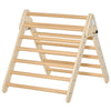 Kids Triangle Climber Foldable Climbing Triangle Ladder for Toddler Play Structure Climbing Toy Indoor Playful Gym Natural