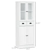 61" Kitchen Pantry Cabinet with Storage, White