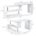 L-Shaped Desk, Versatile Office Desk, Corner Desk with 360Â° Rotating Design and S-Shaped Storage Shelf, L-Shaped Computer Desk, White