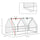 Portable Mini Greenhouse, Outdoor Garden with Large Zipper Doors and Water/UV PE Cover, 6' x 3' x 3', White
