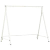 Metal Porch Swing Stand, Heavy Duty Swing Frame, Hanging Chair Stand Only, 660 LBS Weight Capacity, for Backyard, Patio, Lawn, Playground, White