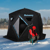 Outdoor Winter Ice Fishing Shelter w/ Included Carry Bag & Oxford Fabric Build