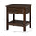 Bedside Night Stand with Drawer, Top and Bottom Shelf for Small Spaces, Dark Brown