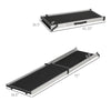 Portable Folding Pet Ramp, Dog Ramp for Cars with One Carry Handle, Non-Slip Ramp for Dogs to Get into a Car, Secure Aluminum Side Rails, Black