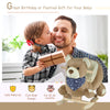 Kids Ride-On Rocking Horse Toy Bear Style Rocker with Fun Music & Soft Plush Fabric for Children 18-36 Months