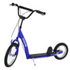 Youth Scooter Ride On Toy with Adjustable Handlebar, Dual Brakes, and Inflatable Wheels For Kids 5+ - Blue