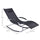Zero Gravity Rocking Chair Outdoor Chaise Lounge Chair Rocker with Detachable Pillow & Durable Weather-Fighting Fabric for Deck, Black