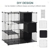 Pet Playpen DIY Small Animal Cage Fence with Door Storage Shlef Indoor Outdoor for Kitten Bunny Chinchilla Pet Mink