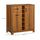 Retro Wine Cabinet for 6 Bottles, Wine Rack Sideboard Serving Bar with Glass Holders and 1 Drawer, Brown