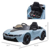 Ride-on Kids Electric Car with Secondary Remote Control & Extra Wide Safety Tires - Blue