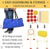 4-piece Portable Pet Agility Training Equipment for Dogs with Weave Pole, Jumping Ring, High Jump, & Tunnel