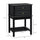 Modern Sofa Side Table with 2 Storage Drawers, End Table with Bottom Shelf for Living Room, Bedroom, Black