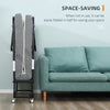 Rollaway Bed, Folding Bed with 4" Mattress, Portable Foldable Guest Bed with Sturdy Metal Frame and Wheels, White