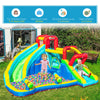 Kids Inflatable Bounce House with Slide, Water Gun, Pool, Climbing Wall with Inflator