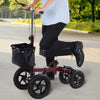 Knee Scooter with Basket for Storage - Walker Mobility During Medical Rehabilitation & Injury - Folding for Transport - Red
