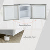 Mini Freezer Countertop, 1.1 Cu.Ft Compact Upright Freezer with Removable Shelves, Reversible Door for Home, Dorm, Apartment and Office, Grey