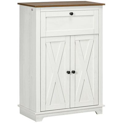 Farmhouse Sideboard Storage Cabinet with Doors and Drawer for Kitchen, Living room, 23.5