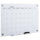 Dry Erase Wall Calendar Glass Whiteboard Monthly Planner for Homeschool Supplies & Home Office Organization with 4 Markers, Frameless