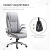 Office Chair Faux Leather Computer Rocker with Liftable Armrest Home Office