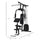 Strength Training Multifunction Machine Fitness Black 58.25"L x 42.5"W x 81.5"H Black Steel