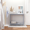 2-Tier Bench Sofa Console Table with Underneath Storage Shelf for the Entryway  Living Room  & Hallway  Grey