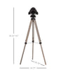 Industrial Style Tripod Floor Lamp for Living Room Bedroom  Vintage Spotlight Reading Lamp with Wooden Metal Legs E26 Base