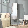 Floor Standing Jewelry Cabinet, Lockable Jewelry Organizer with Full-Length Mirror,  and 4 Adjustable Angles, Grey