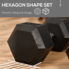 80lbs Rubber Dumbbells Weight Set 40lbs/Single Dumbbell Hand Weight Barbell for Body Fitness Trainin