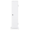 Small Bathroom Storage 26" Modern Country Vertical Bathroom Storage Cupboard Cabinet Narrow Bathroom Cabinet White