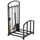 Firewood Log Rack Storage Holder Stand with Tool Kit Metal Indoor Outdoor - Black